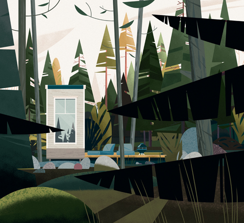 Cabins by Philip Jodidi, illustrations by Marie-Laure Cruschi - 08