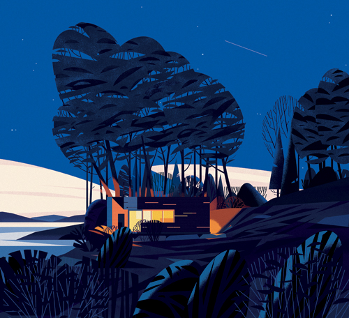 Cabins by Philip Jodidi, illustrations by Marie-Laure Cruschi - 15