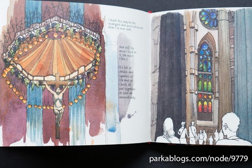 Drawing Around Sagrada Familia by Nina Johansson