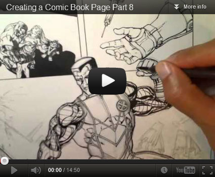 Creating a Comic Book Page Video Tutorial by David Yardin