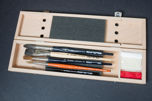 Da Vinci 5240 Watercolor Brush Set in Deluxe Wood Box - 03