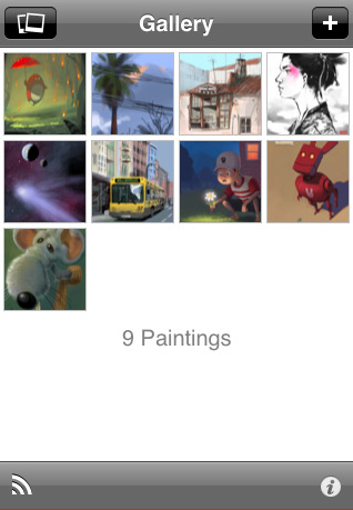 Gallery on the Brushes application