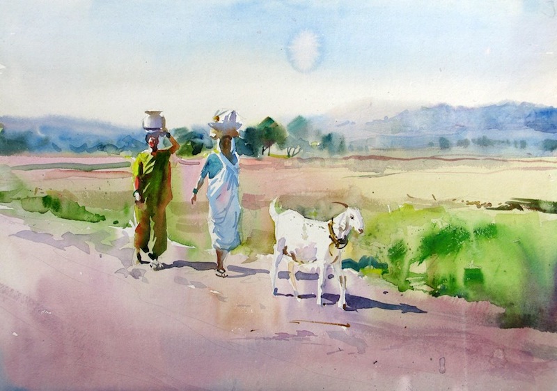 Milind Mulick Watercolour Paintings - 09