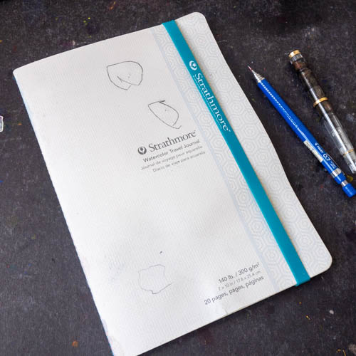 Thick Watercolor Travel Journal Sketchbook With Fabriano Artistico